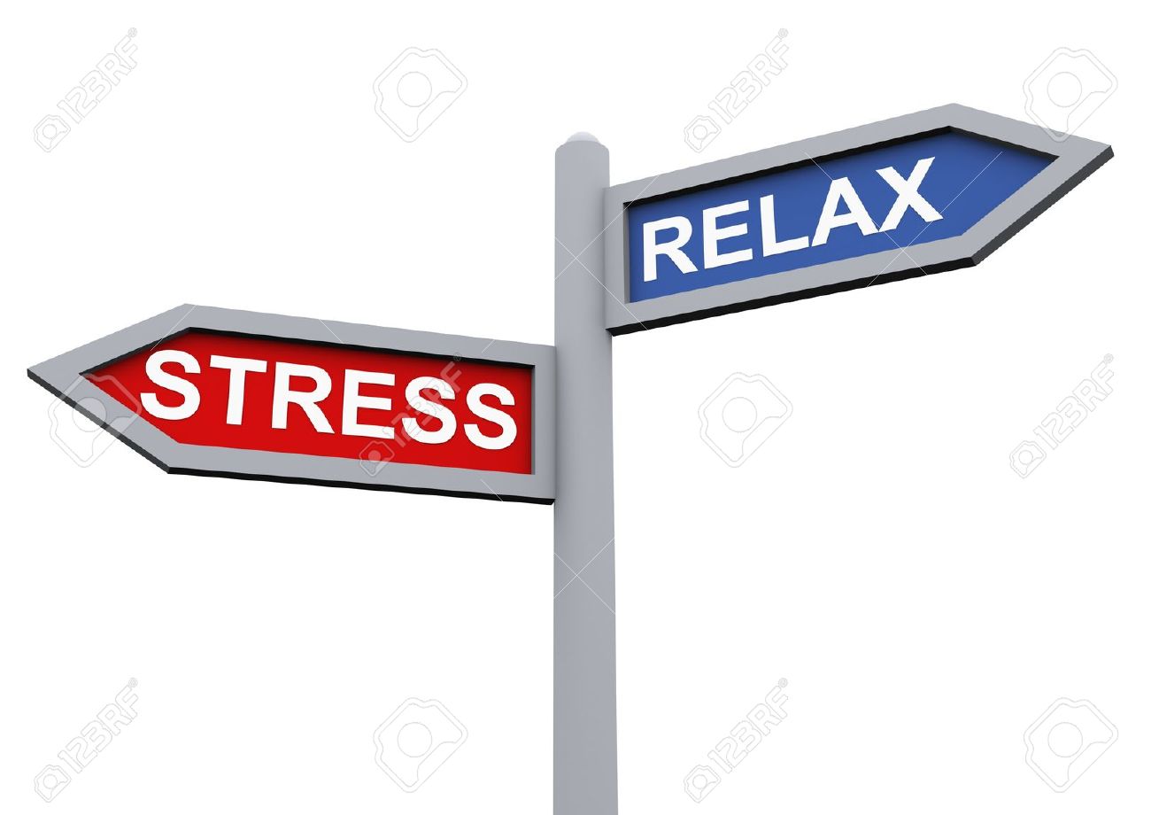 10402335 3d sign of relax and stress Stock Photo stress emotional relief